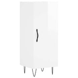 Sideboard High Gloss White 34.5x34x90 cm Engineered Wood 828534
