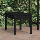 Garden Bench Black Solid Pine Wood Compact Sturdy Garden Bench 824001