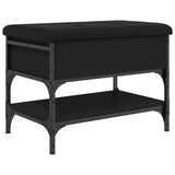 Shoe Bench Black 62x42x45 cm Engineered Wood 835187