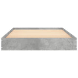 Bed Frame without Mattress Concrete Grey 100x200 cm 842059