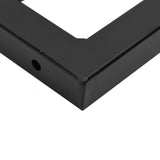 Basin Shelf Wall Mounted Steel and Solid Wood Oak 3302601