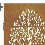Garden Gate 85x75 cm Corten Steel Tree Design 153208