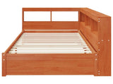 Bookcase Bed with Headboard with Storage Solid Pine Wood 3423792