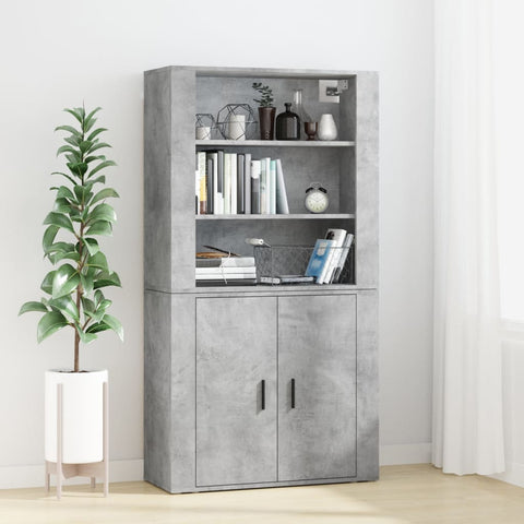 Highboard Concrete Grey Engineered Wood 3185363