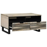 Coffee Table White 80 x 54 x 40 cm Engineered Wood 4017985