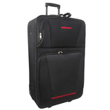 Five Piece Travel Luggage Set Black 90154