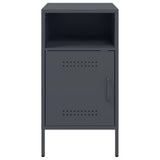 ZNTS Bedside Cabinet Anthracite 36x39x68 cm Steel 843070