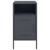 Bedside Cabinet Anthracite 36x39x68 cm Steel 843070