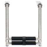 Folding Boarding Ladder 2-step Stainless Steel 92373