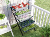 5-Tier Raised Garden Bed, Vertical Ladder Plant Stand with 5 Removable Boxes, Drainage Holes and T3398P377638