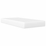 Bed Frame with Headboard White 90 x 190 cm Faux Leather 3415270