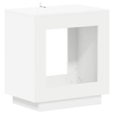 Side Table White 60 x 40 x 65 cm Engineered Wood 899895