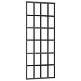 Sliding Door with Hardware Set Black 76x205 cm ESG Glass 3375853