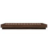Bed Frame without Mattress Brown Oak 90x190 cm Single 3281244
