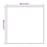 Clear Tarpaulin with Eyelets 8x8 m Polyethylene 4018577
