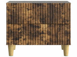 Bedside Cabinet Smoked Oak 62 x 34.5 x 47.5 cm Engineered Wood 894780