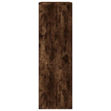 Book Cabinet/Sideboard Smoked Oak 50x25x80 cm Engineered Wood 826611