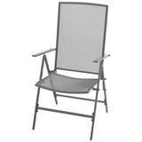 Reclining Chair Set of 2 Anthracite E-coated, powder-coated steel 42716
