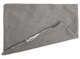 Cushion Cover 6 pcs HEERLEN Light Grey 60 x 60 cm Corduroy 912610