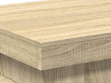 Coffee Table with LED Lights Sonoma Oak 50x50x40 cm 839842