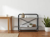 Bookshelf 2-Tier 100 x 35 x 70 cm PB Grey Sonoma 8007801