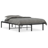 Metal Bed Frame without Mattress Black 120x190cm 373652