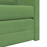 Sofa Bed Light Green 204 x 122 x 60 cm Velvet 42007951