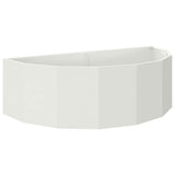 Planter White 120 x 60 x 35 cm Steel 883683