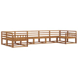 Outdoor Sofa Set 7 pcs Natural Solid Acacia Wood 3368097