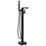 145096 Freestanding Bathtub Faucet Black Stainless Steel 90 cm
