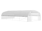 19.5 x 9.8ft Tunnel Greenhouse, with Accessories - White T3398P319954