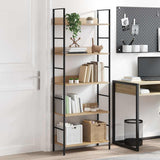 288227 5-Layer Book Shelf Oak 60x27,6x158,5 cm Engineered Wood