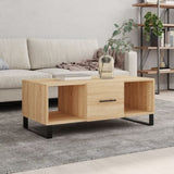 ZNTS Coffee Table Sonoma Oak 102x50x40 cm Engineered Wood 829327