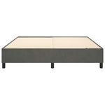 ZNTS Bed Frame without Mattress Dark Grey Super King Velvet 3121227