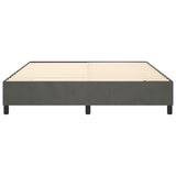 ZNTS Bed Frame without Mattress Dark Grey Super King Velvet 3121227