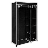 Folding Wardrobe Black 110x45x175 cm 60719