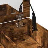 Dressing Table with Mirror Smoked Oak 73x46.5x120 cm 848224