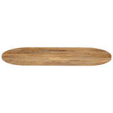 Table Top 100x50x2.5 cm Oval Solid Wood Mango 370126