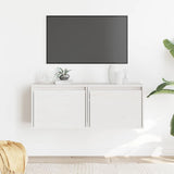 Wall Cabinets 2 pcs White 45x30x35 cm Solid Pinewood 813438