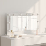 Vanity Mirror White 80 x 45 x 18 cm Glass and Engineered wood 868317