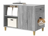 Cat House Grey Sonoma 72 x 42.5 x 70 cm Engineered Wood 8000686