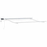 Manual Retractable Awning with LED Anthracite&White 300x250 cm 3215779