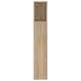 Headboard Cabinet Sonoma Oak 200x18.5x104.5 cm 811955