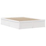 Bed Frame with Headboard White 140x190 cm Solid Wood Pine 3306355
