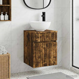 Wall-mounted Sink Vanity Smoked Oak 39 x 41 x 64.5 cm 890557