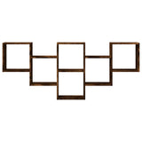Wall Shelf Smoked Oak 159x18x66 cm Engineered Wood 853303