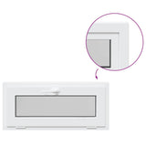 Basement Window RISOR 90x40 cm Tilt 3 Glazing White 4108379