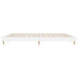 Bed Frame without Mattress High Gloss White 200x200 cm 832007