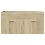 ZNTS 3 Piece Bathroom Furniture Set Sonoma Oak Engineered Wood 3324994