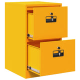 File Cabinet Mustard Yellow 44 x 50 x 74.5 cm Cold-Rolled Steel 891595